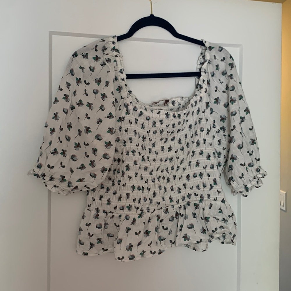 LOFT summer floral top